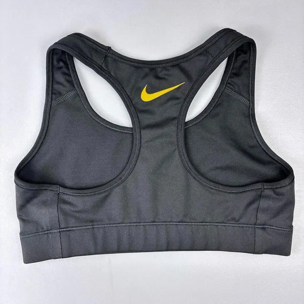 Nike Dri-FIT NFL Pittsburg Steelers Nike Pro Women's Sports Bra Small Black